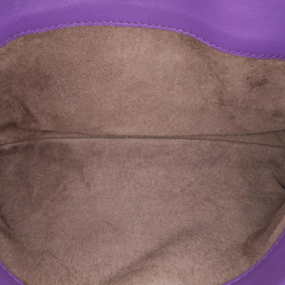 Bottega Veneta Purple Baby Nappa Intrecciato Olimpia Crossbody Italy