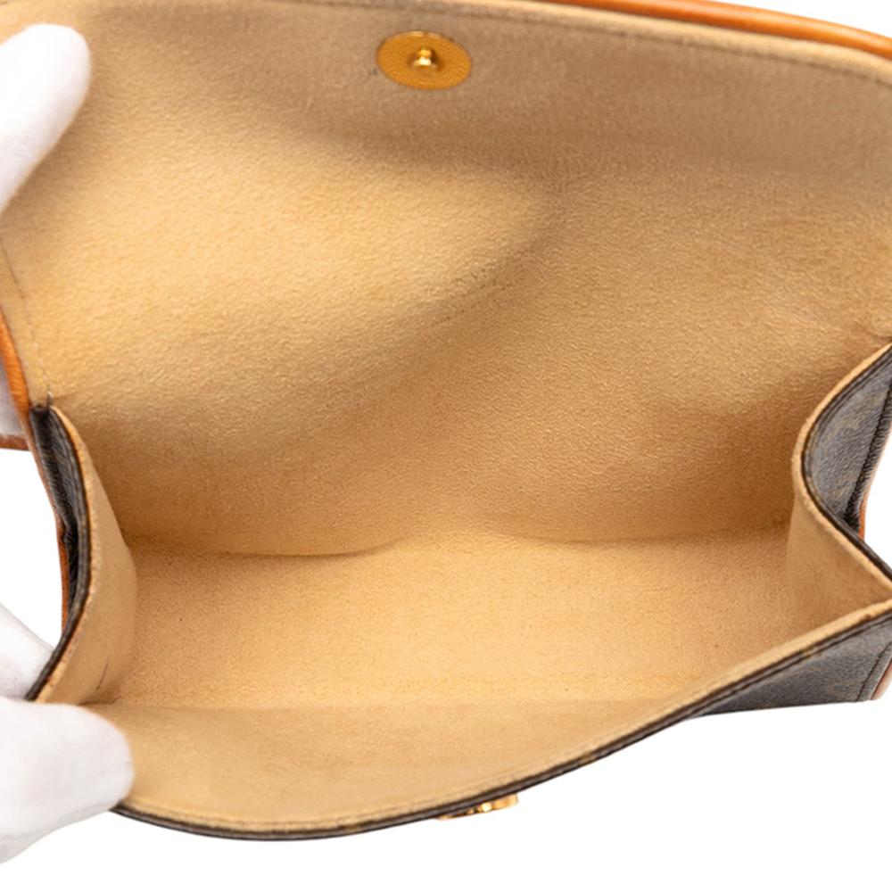 Louis Vuitton AB Louis Vuitton Brown Monogram Canvas Fabric Monogram Pochette Florentine France