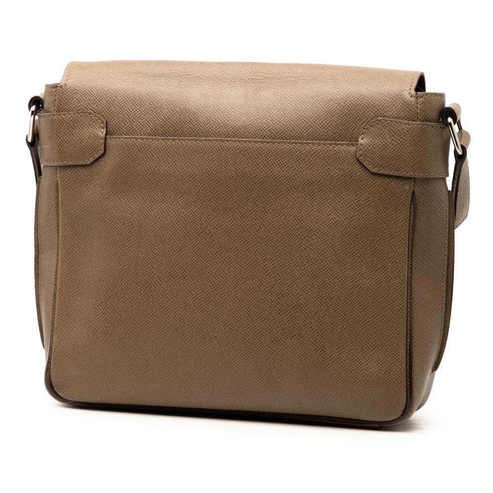 Louis Vuitton B Louis Vuitton Brown Light Brown Taiga Leather Leather Taiga Roman PM France