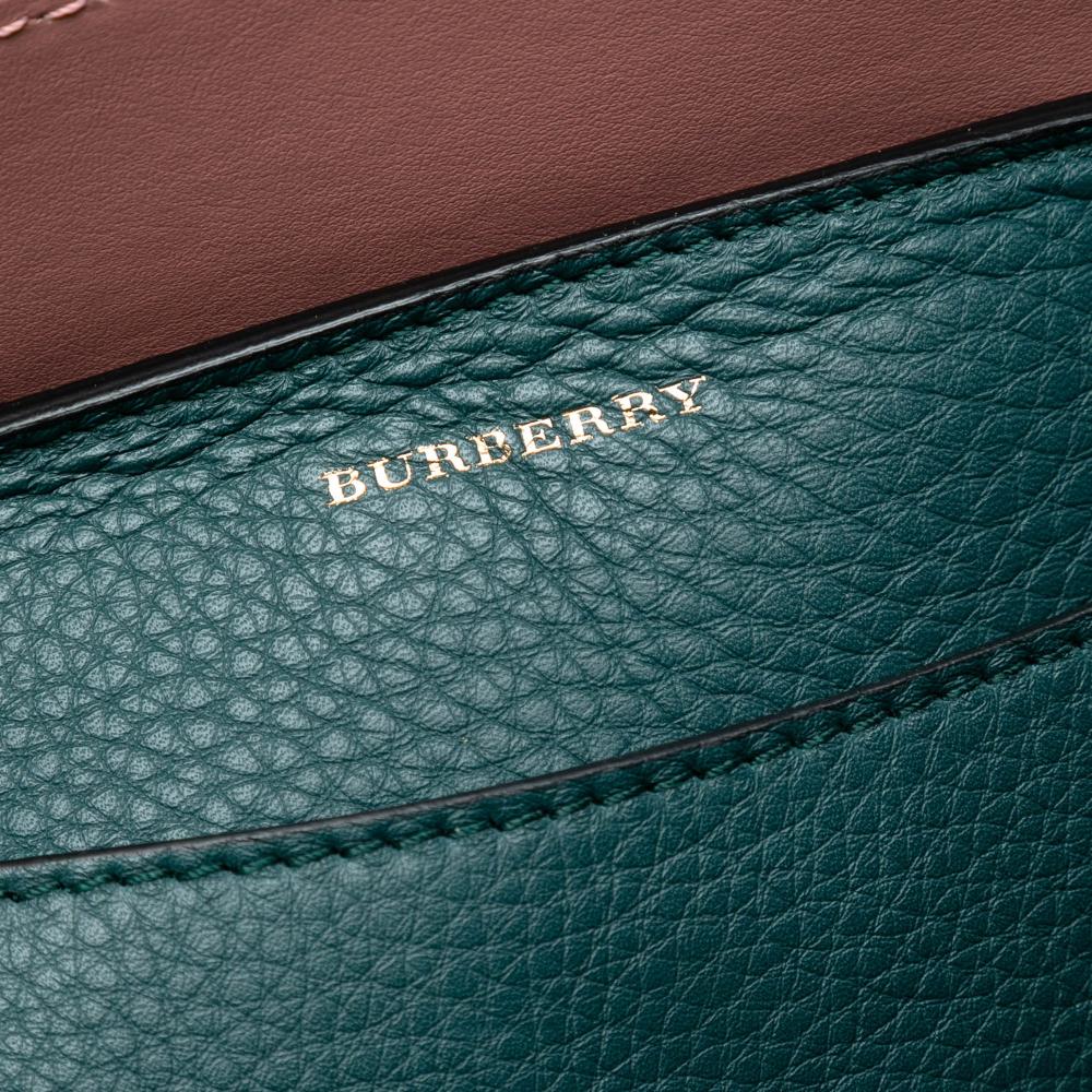 Burberry AB Burberry Green Dark Green Calf Leather Medium Belt Bag Italy