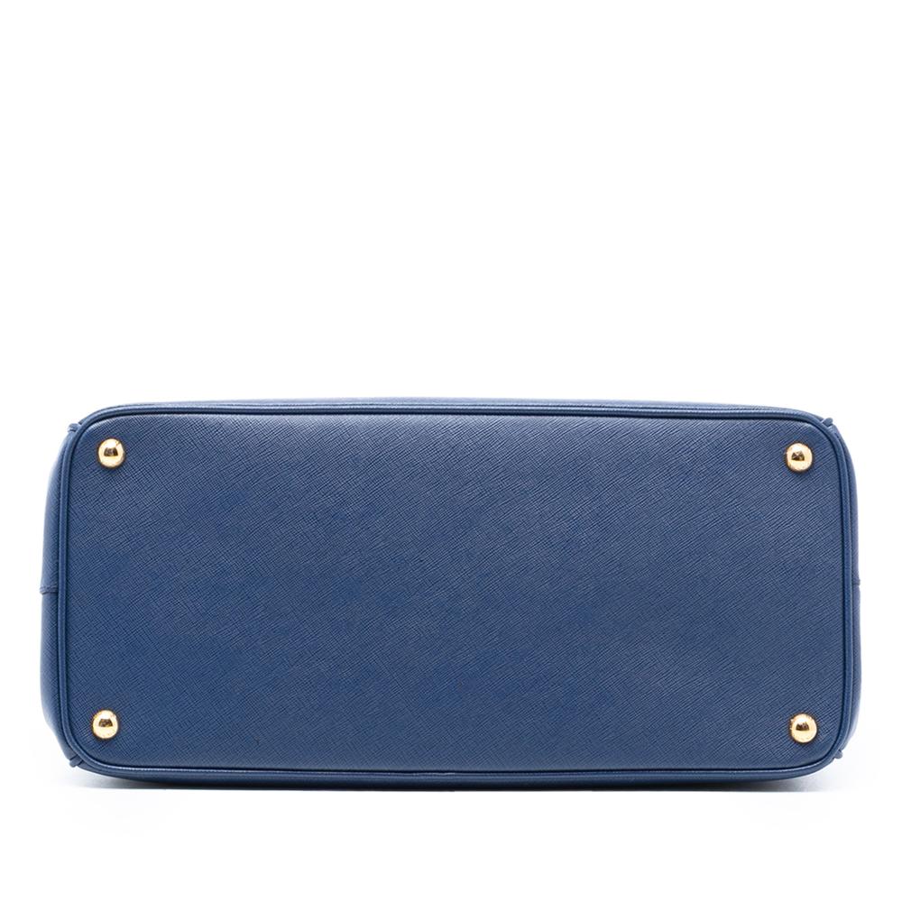 Prada B Prada Blue Saffiano Leather Large Lux Galleria Tote Italy