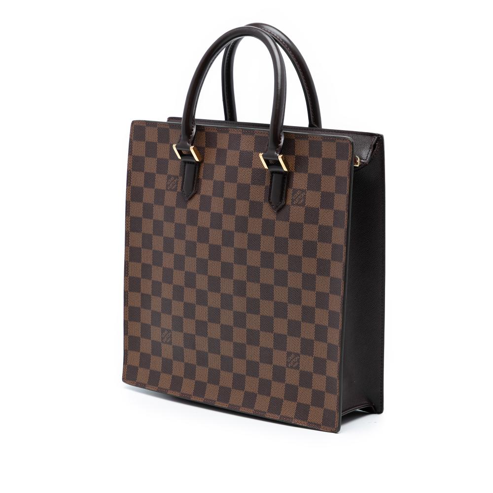 Louis Vuitton AB Louis Vuitton Brown Damier Canvas Fabric Damier Ebene Venice Sac Plat France