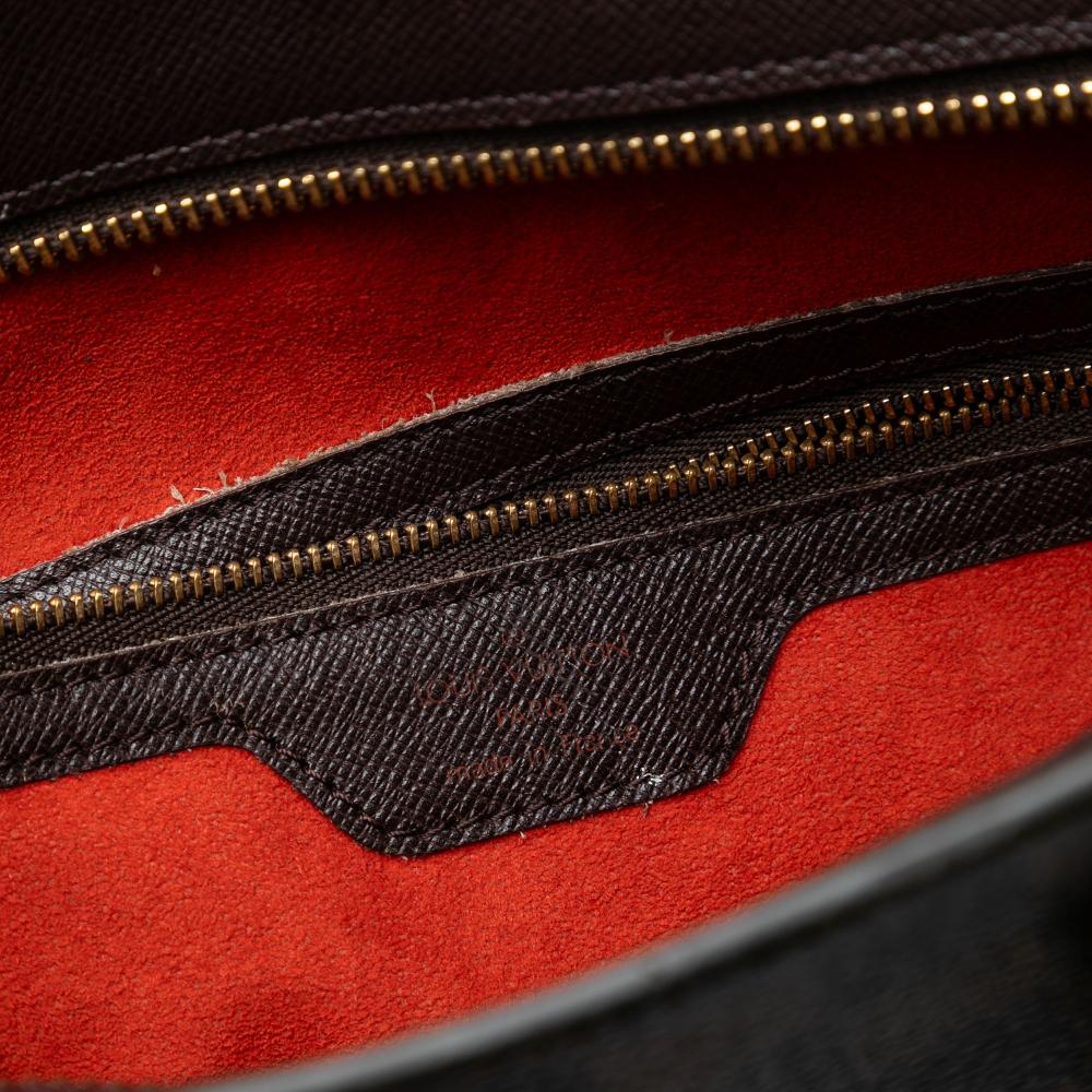 Louis Vuitton AB Louis Vuitton Brown Damier Canvas Fabric Damier Ebene Venice Sac Plat France