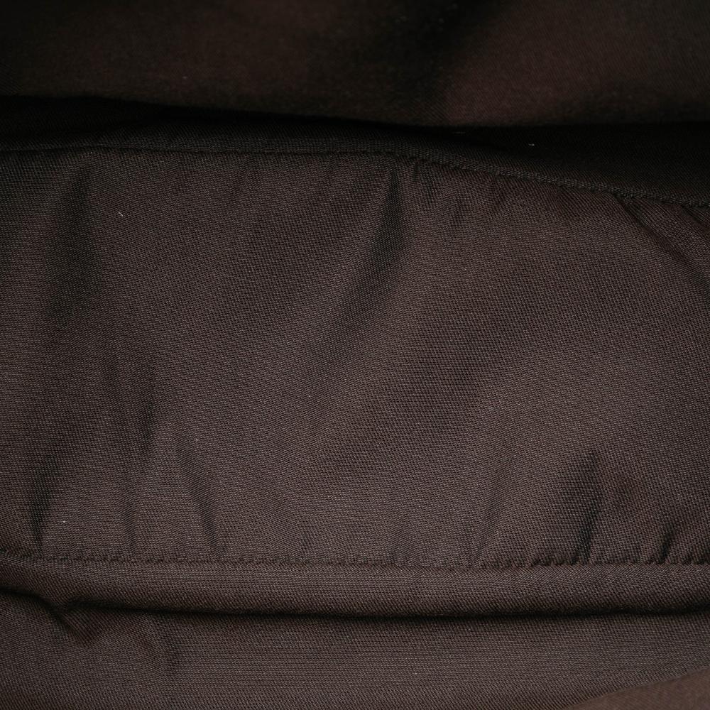 Gucci B Gucci Brown Beige with White Canvas Fabric Large GG Web New Ladies Hobo Italy