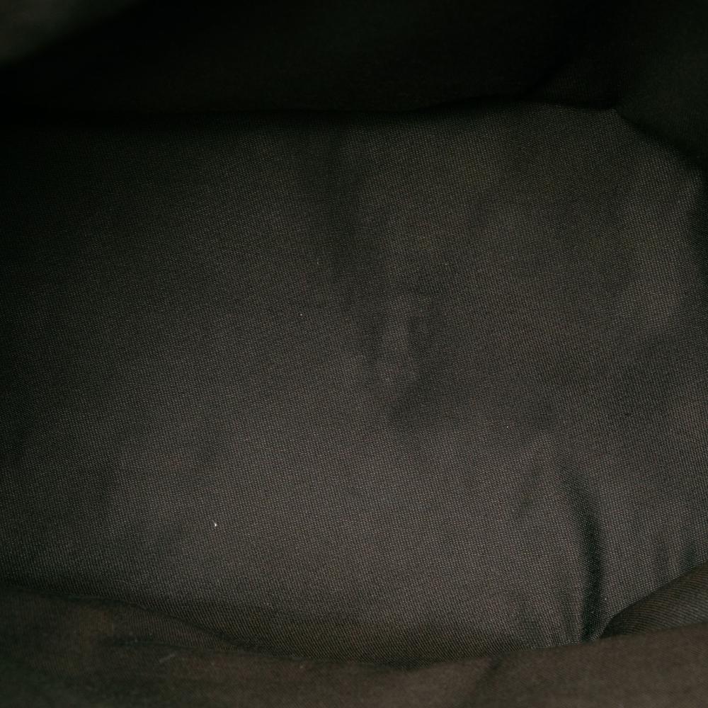 Gucci B Gucci Brown Dark Brown Denim Fabric GG Tote Italy