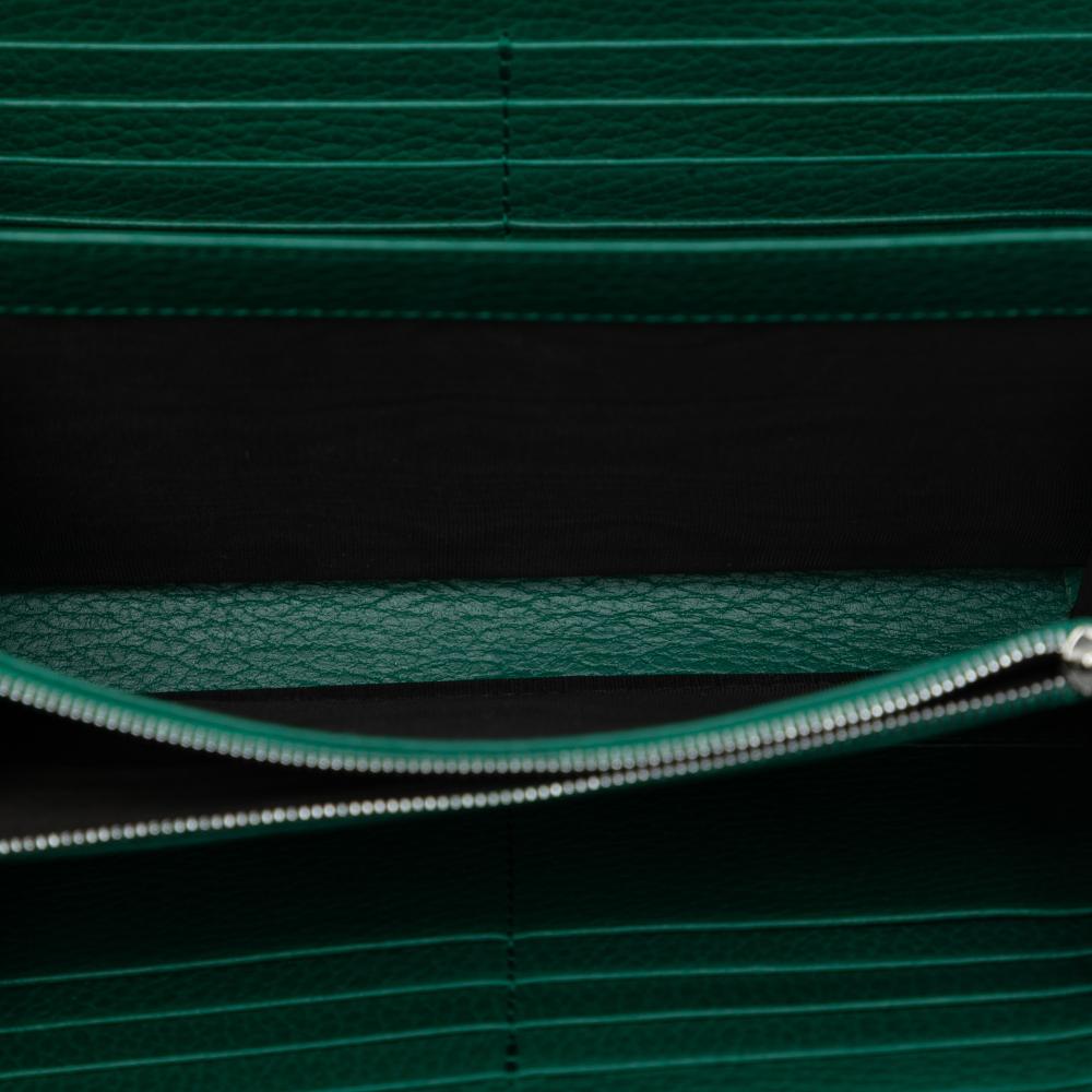 Gucci AB Gucci Green Calf Leather Dionysus Wallet on Chain Italy