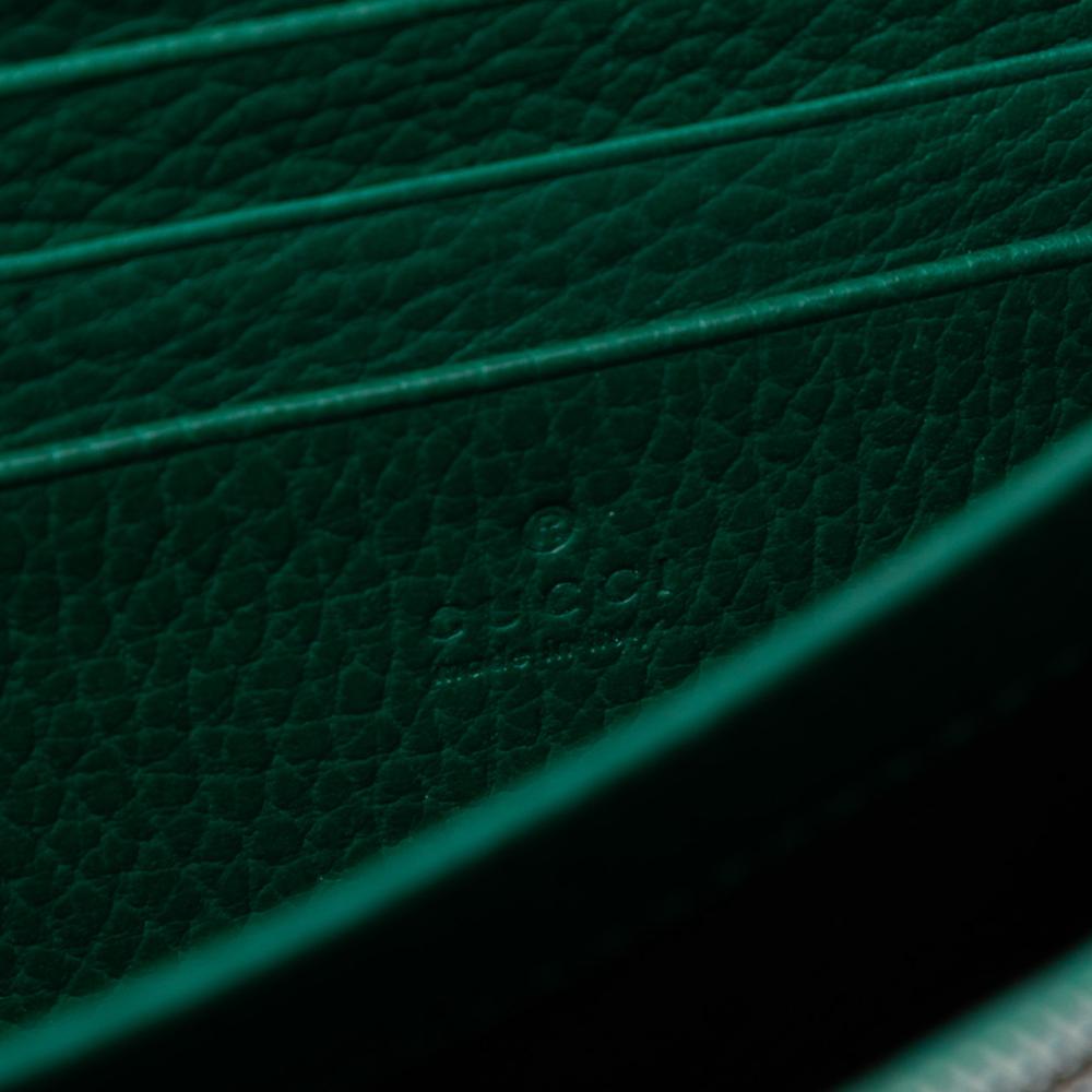 Gucci AB Gucci Green Calf Leather Dionysus Wallet on Chain Italy