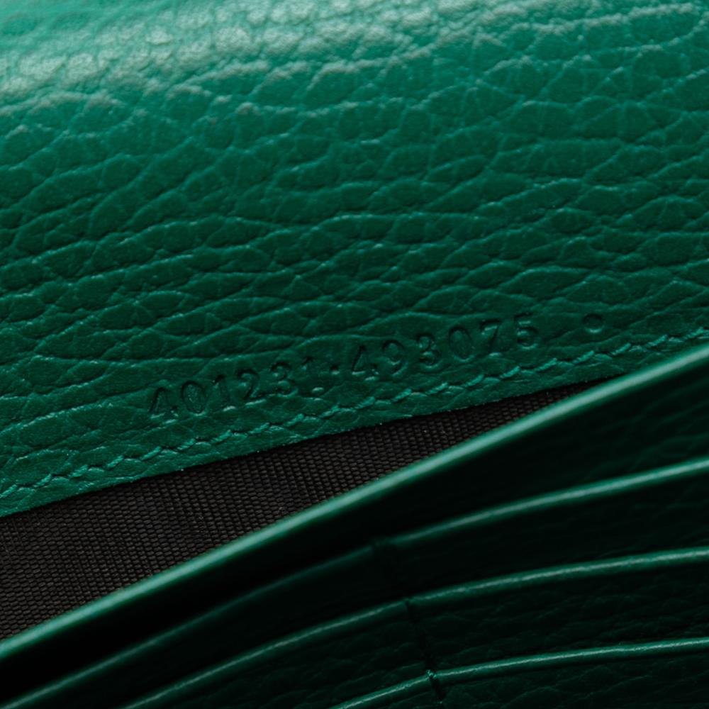 Gucci AB Gucci Green Calf Leather Dionysus Wallet on Chain Italy