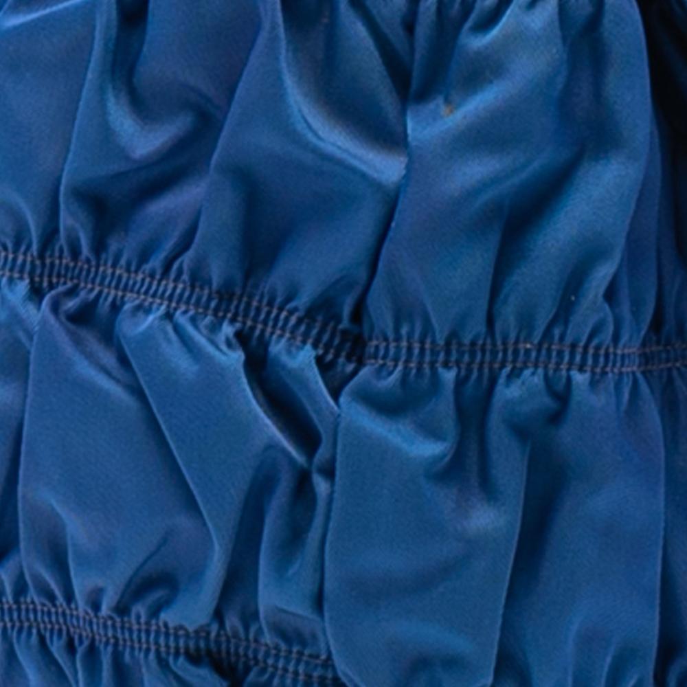 Prada B Prada Blue Nylon Fabric Tessuto Gaufre Satchel Turkey