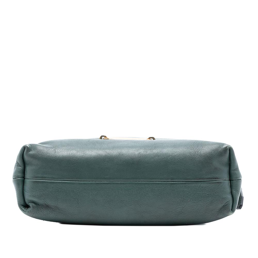 Burberry B Burberry Green Dark Green Calf Leather House Check Canvas and skin Little Crush Crossbody Italy