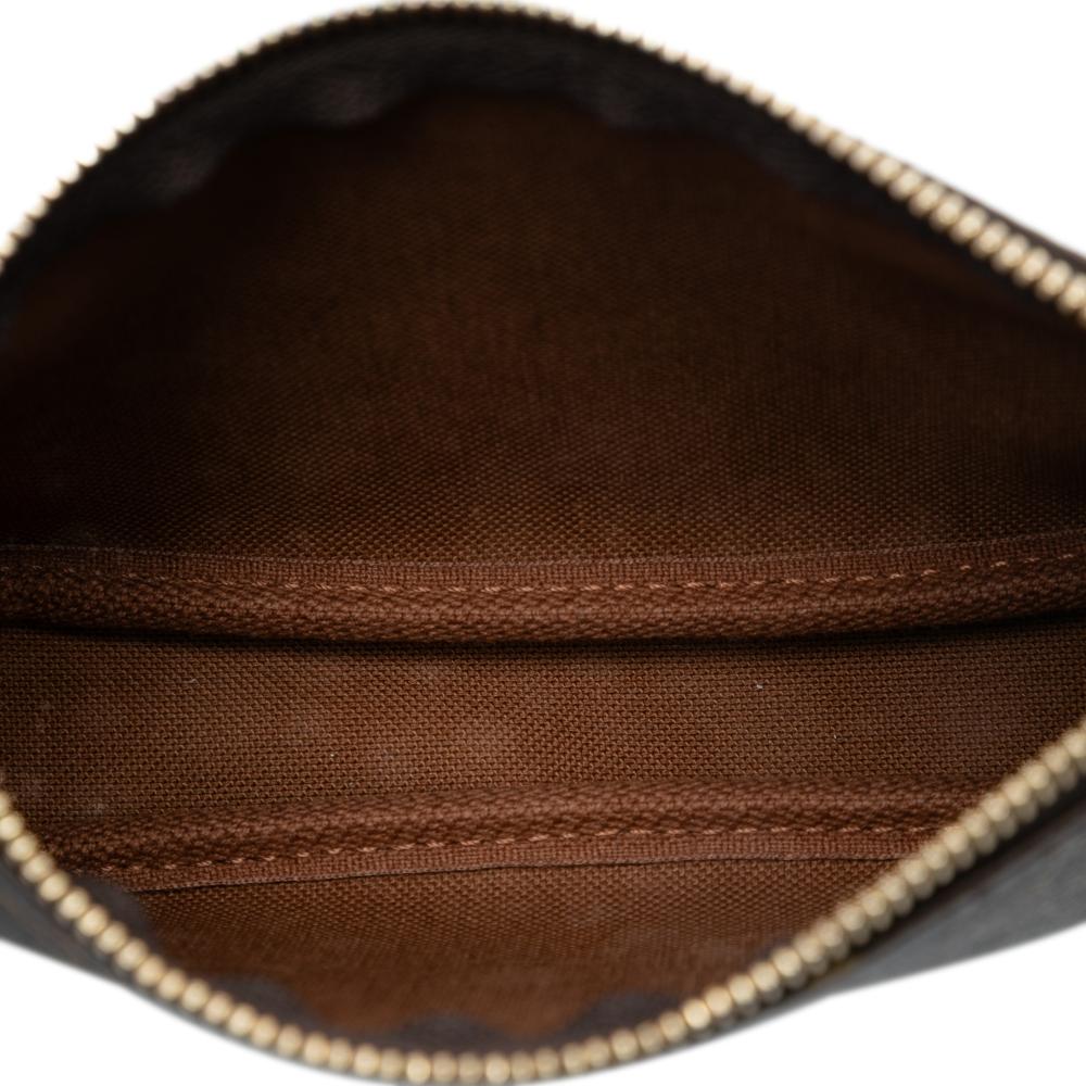 Louis Vuitton AB Louis Vuitton Brown Monogram Canvas Fabric Monogram Mini Pochette Accessoires France
