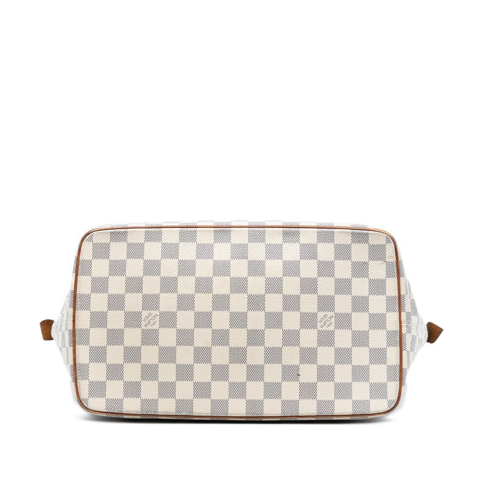 Louis Vuitton B Louis Vuitton White Damier Canvas Fabric Damier Azur Saleya MM France