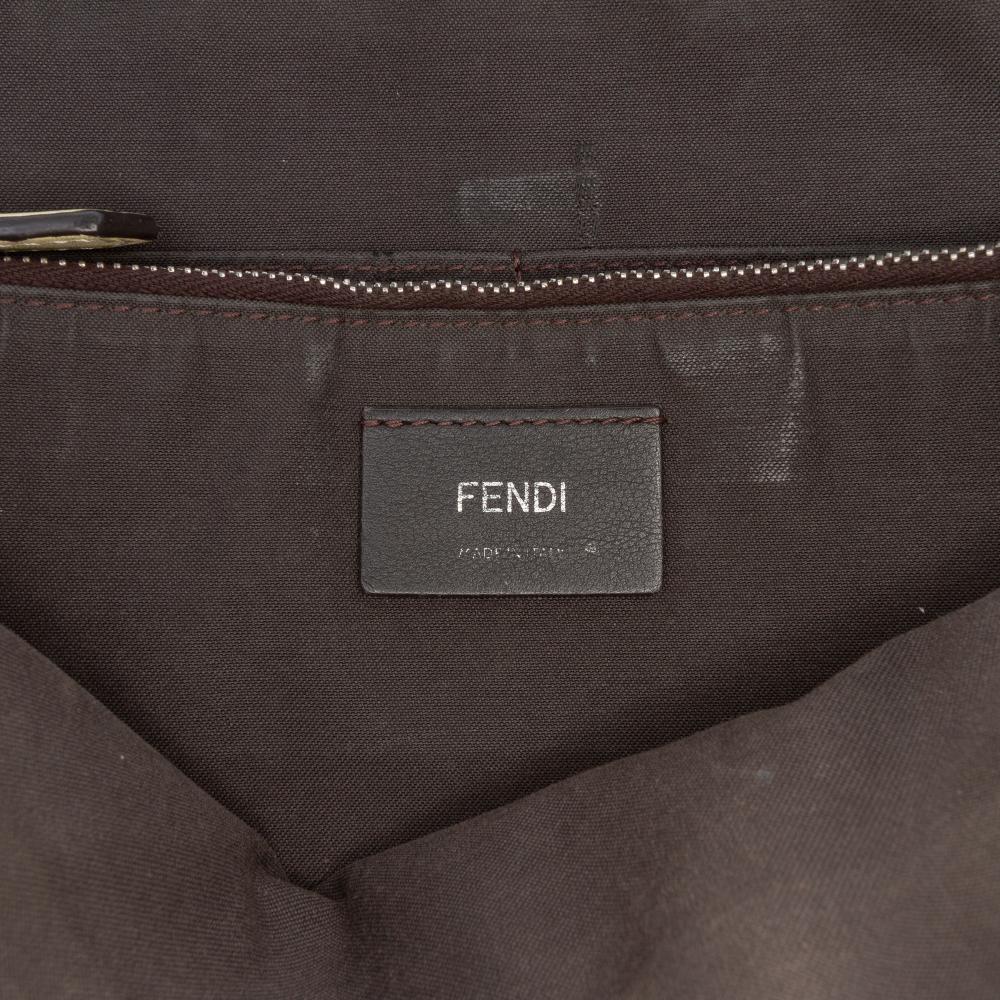Fendi B Fendi Brown Dark Brown Calf Leather Medium By The Way Satchel Italy