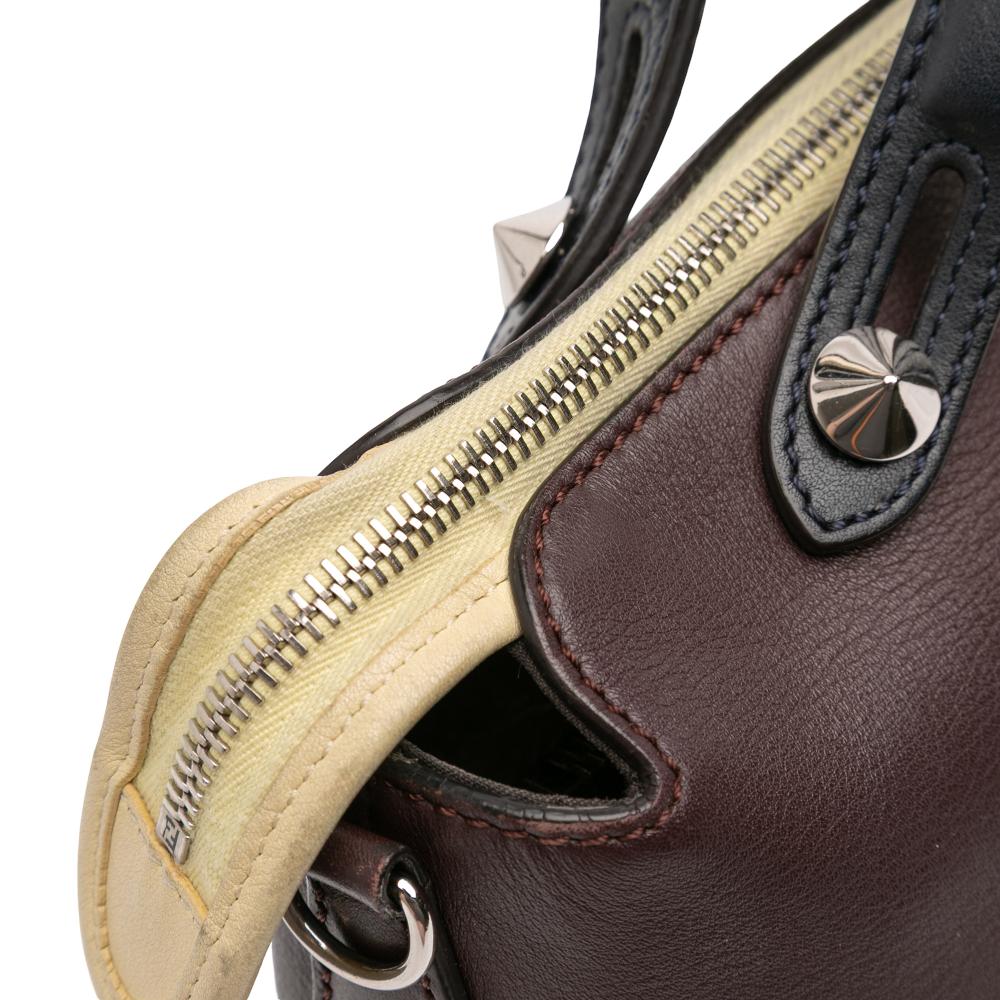 Fendi B Fendi Brown Dark Brown Calf Leather Medium By The Way Satchel Italy