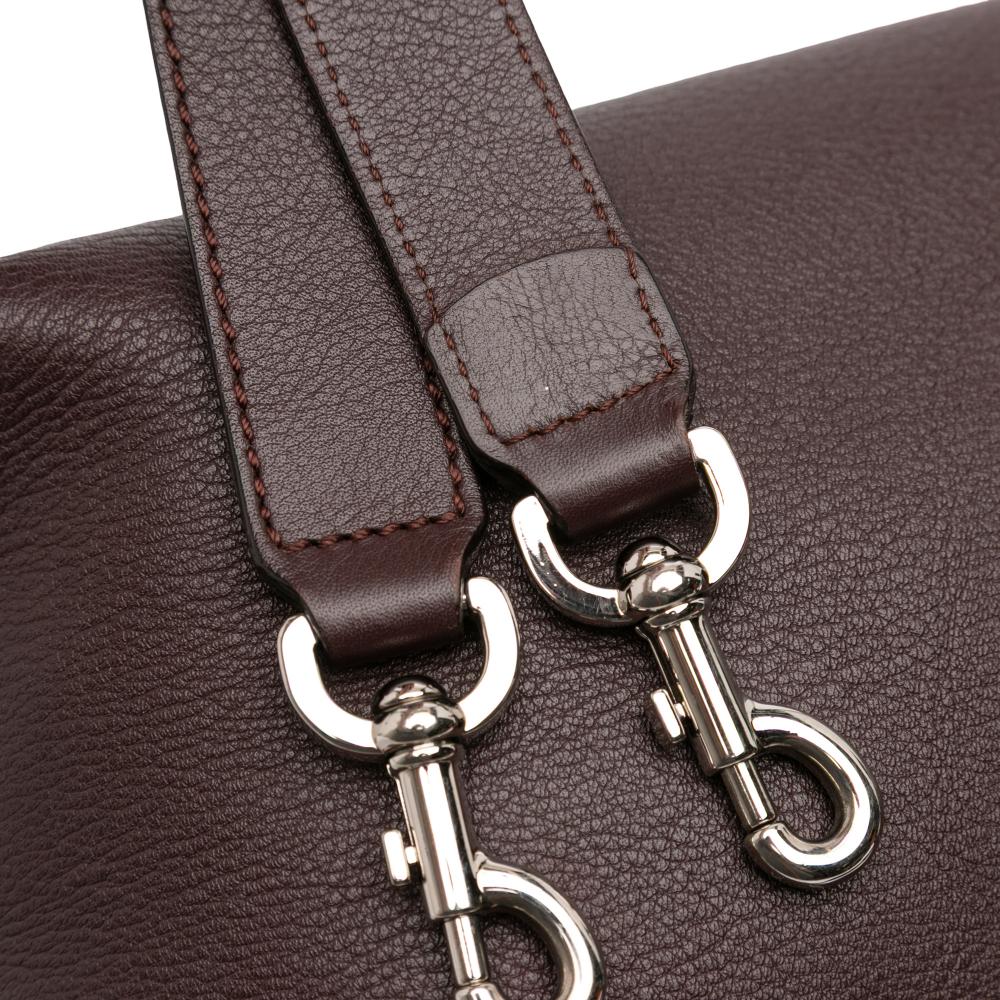 Fendi B Fendi Brown Dark Brown Calf Leather Medium By The Way Satchel Italy