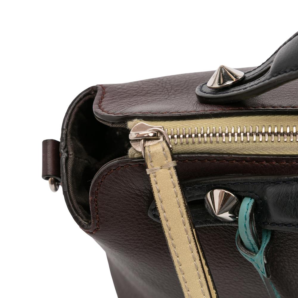 Fendi B Fendi Brown Dark Brown Calf Leather Medium By The Way Satchel Italy