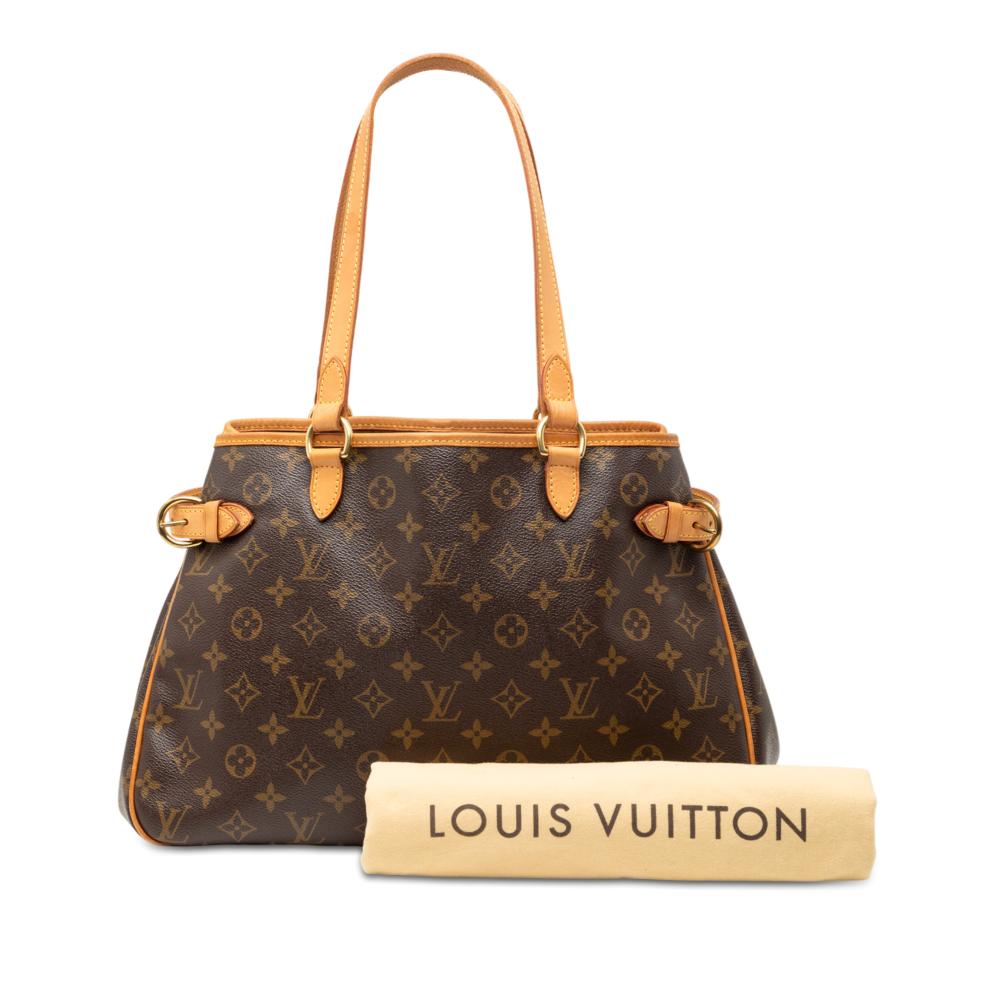 Louis Vuitton B Louis Vuitton Brown Monogram Canvas Fabric Monogram Batignolles Horizontal France