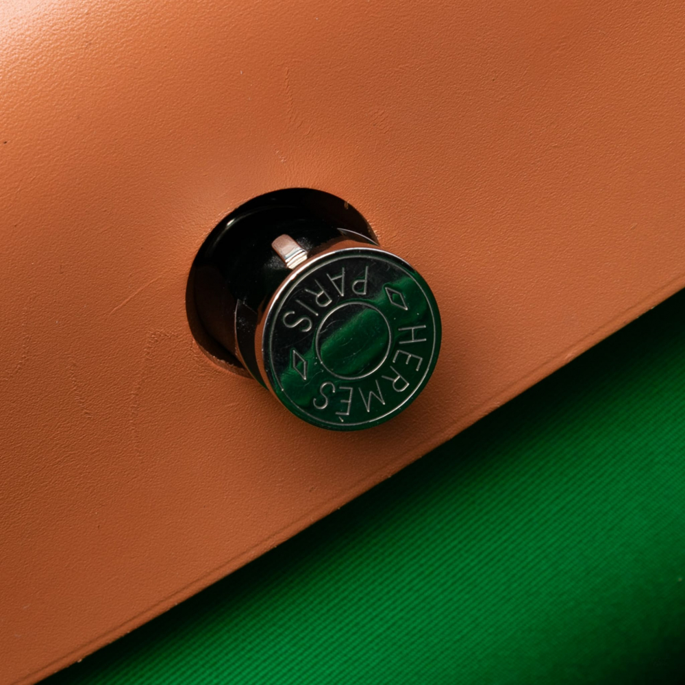 Hermès Herbag PM Canvas 1 pouch Top-handle Handbag Green