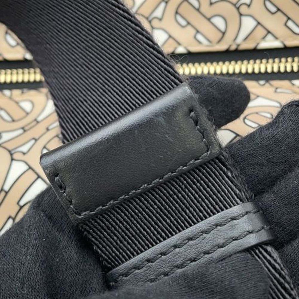 Burberry B Burberry Brown Beige Nylon Fabric TB Monogram Sonny Belt Bag United Kingdom