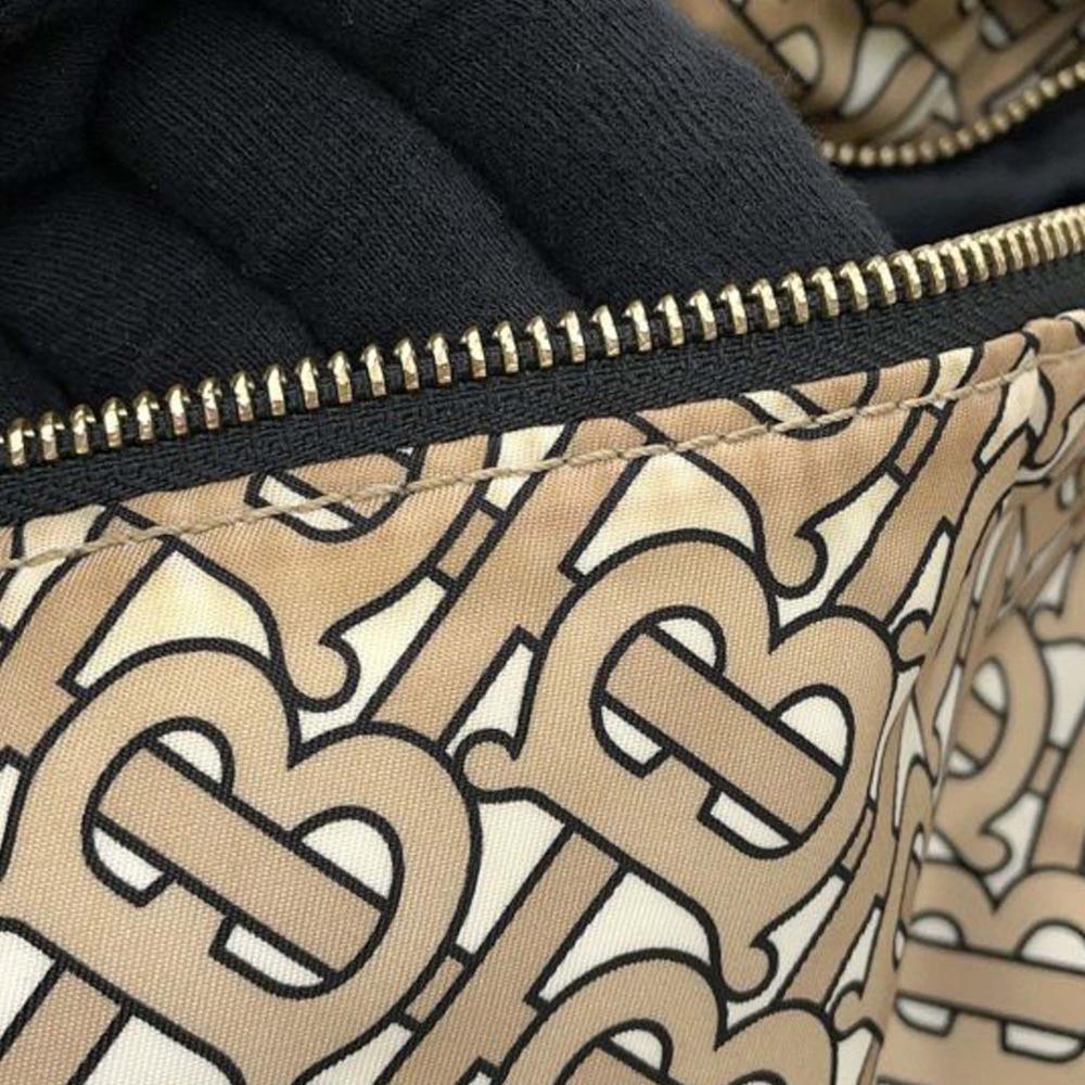 Burberry B Burberry Brown Beige Nylon Fabric TB Monogram Sonny Belt Bag United Kingdom