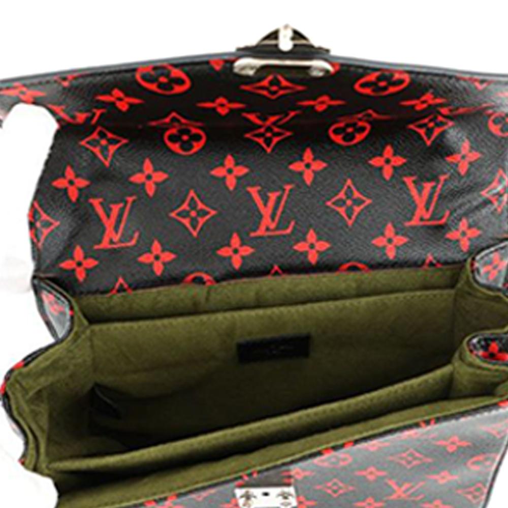 Louis Vuitton AB Louis Vuitton Black Monogram Canvas Fabric Monogram Infrarouge Pochette Metis United States