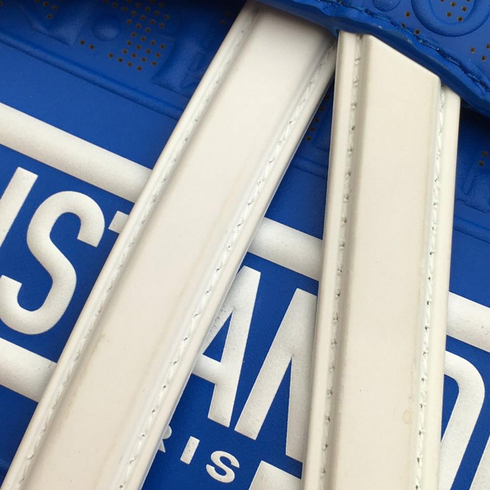 Christian Dior AB Dior Blue Calf Leather Perforated Oblique Embossed skin Saddle Bag Italy