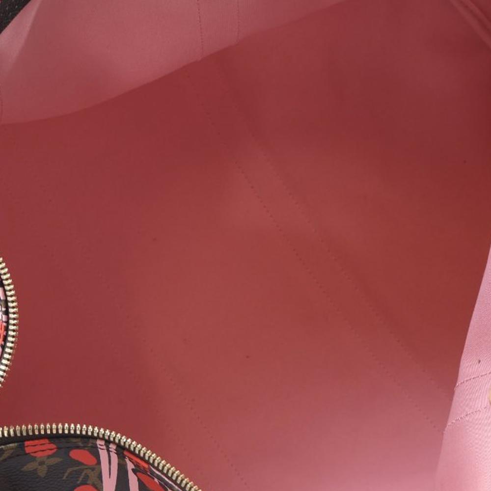 Louis Vuitton AB Louis Vuitton Brown Monogram Canvas Fabric Monogram Jungle Dots Keepall Bandouliere 50 France