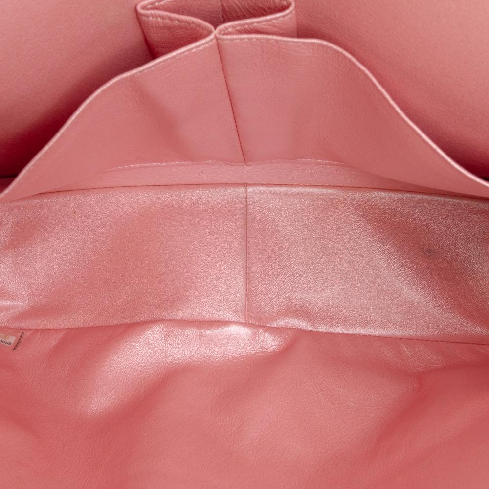 Chanel B Chanel Pink Caviar Leather Leather Jumbo Classic Iridescent Caviar Double Flap France