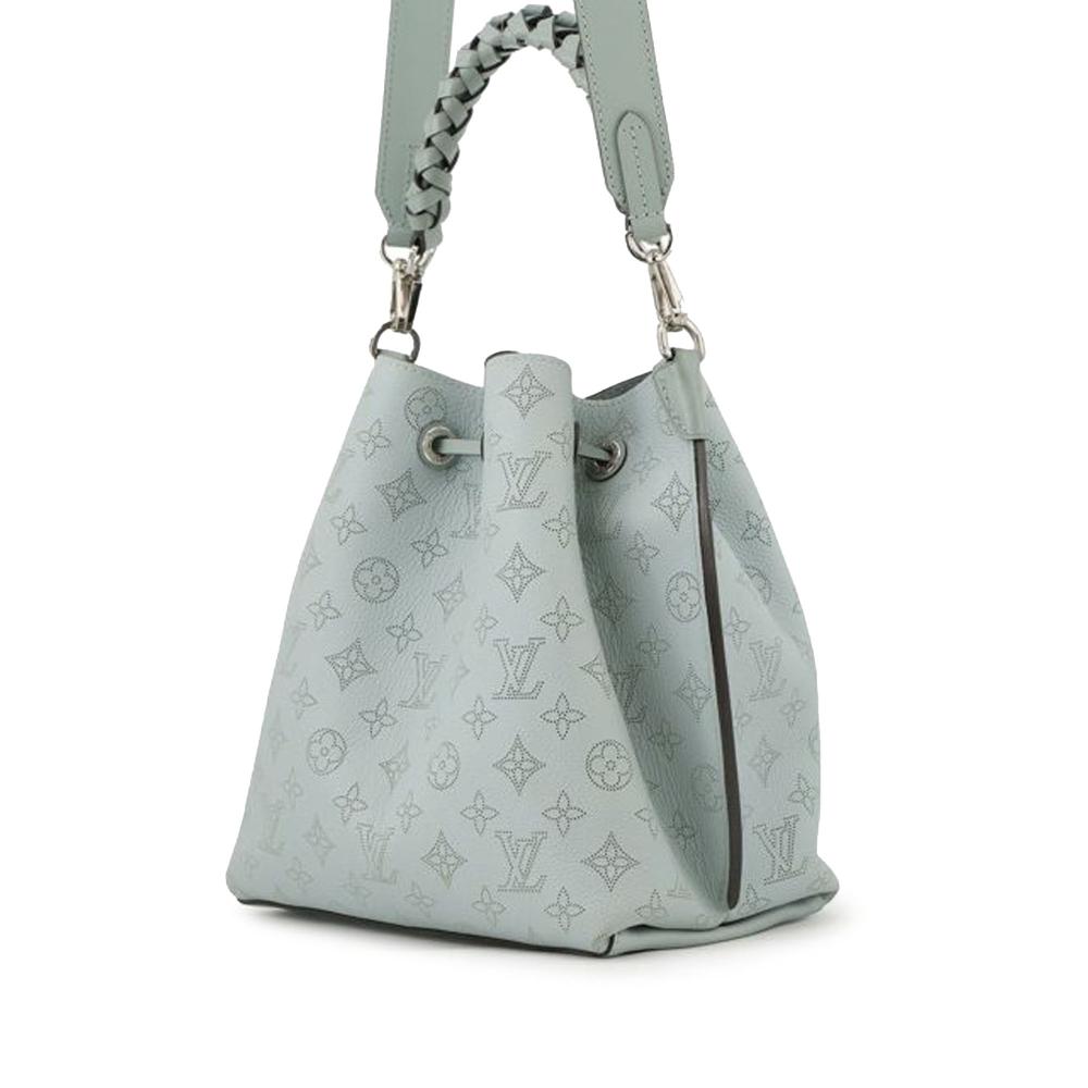 Louis Vuitton AB Louis Vuitton Blue Light Blue Calf Leather Monogram Mahina Muria France