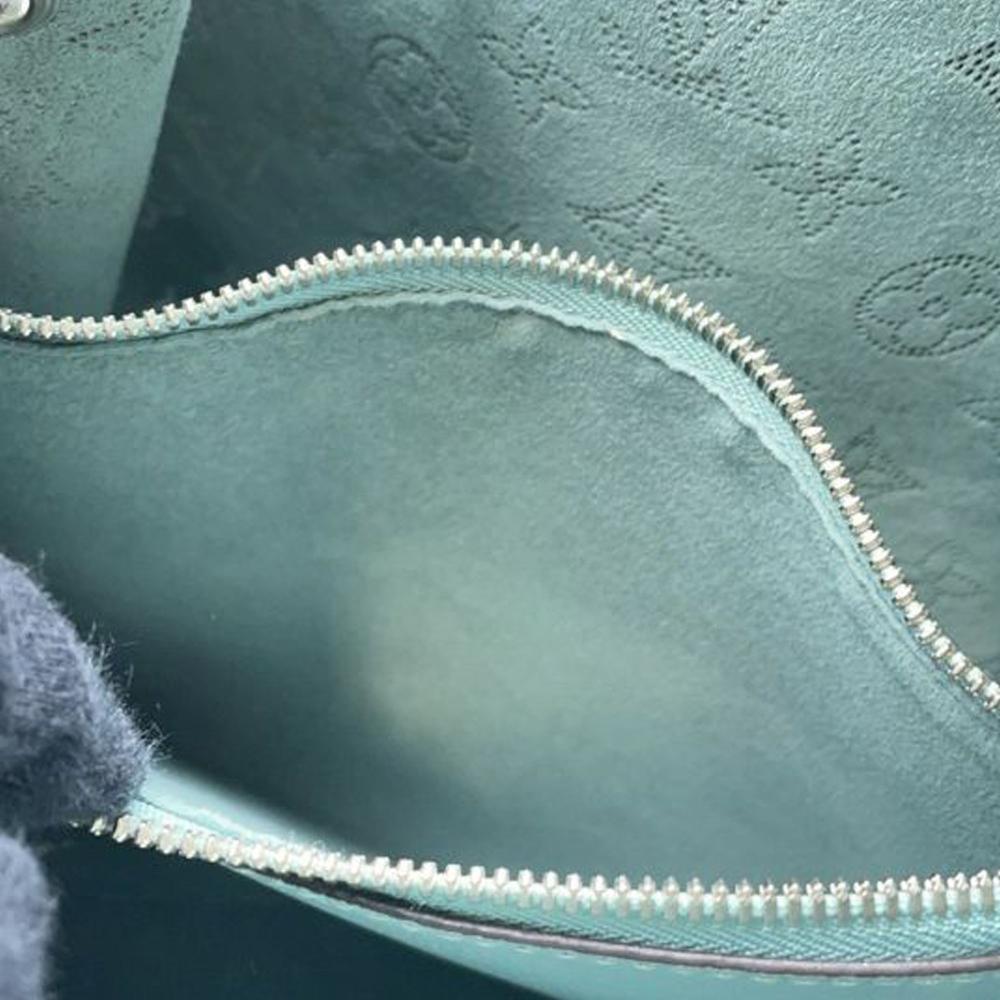 Louis Vuitton AB Louis Vuitton Blue Light Blue Calf Leather Monogram Mahina Muria France