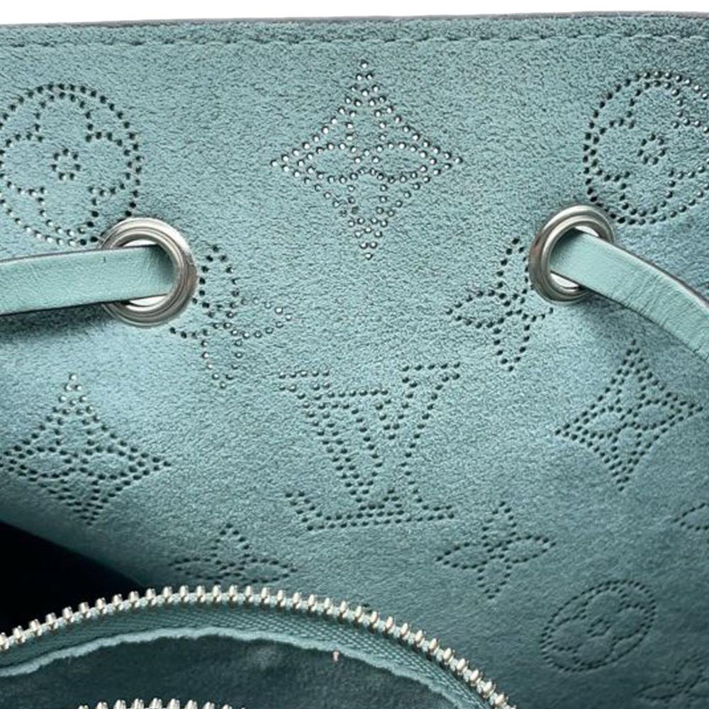 Louis Vuitton AB Louis Vuitton Blue Light Blue Calf Leather Monogram Mahina Muria France