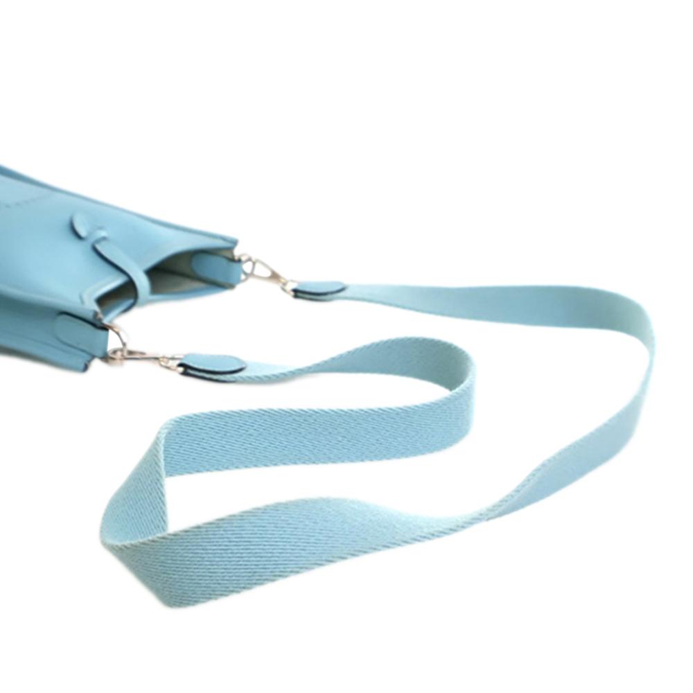 Hermès AB Hermès Blue Light Blue Calf Leather Clemence Evelyne TPM 16 France