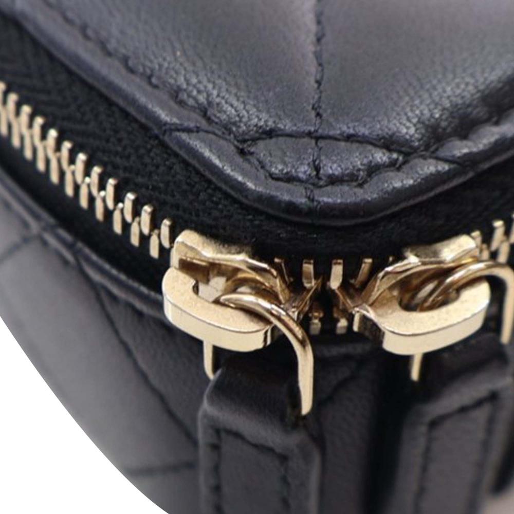 Chanel AB Chanel Black Lambskin Leather Leather Mini Lambskin Trendy CC Cardholder With Chain Italy