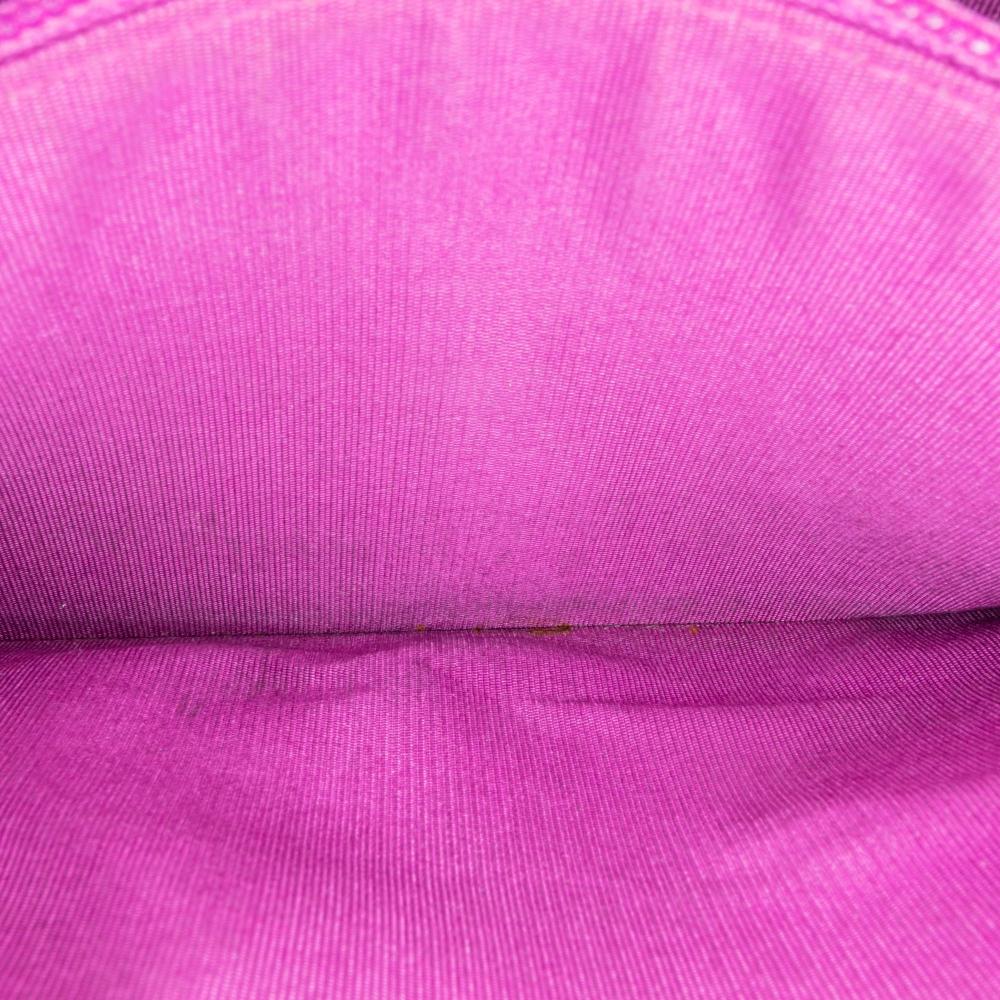 Chanel B Chanel Purple Magenta Lambskin Leather Leather Lambskin Coco Boy Wallet On Chain Italy