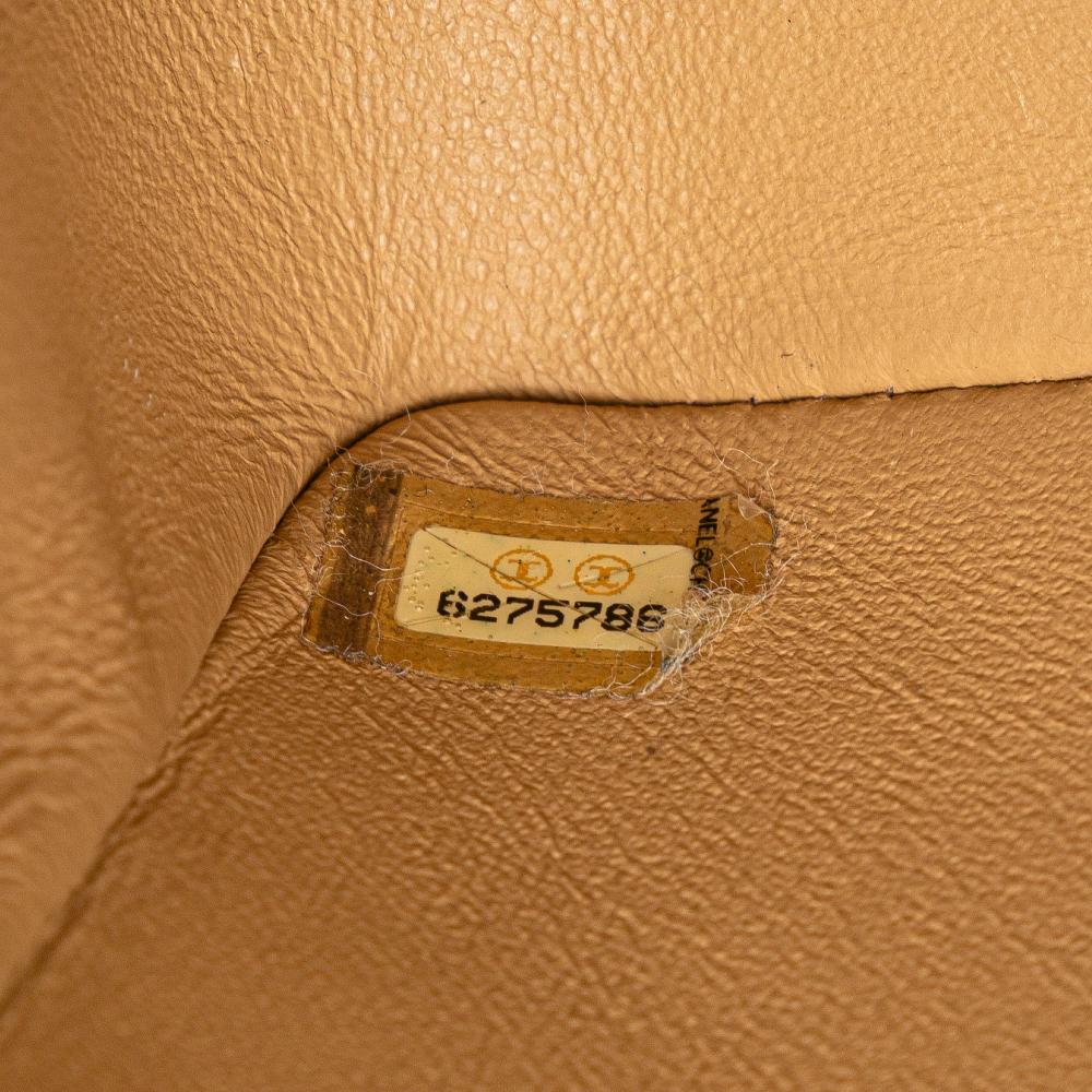 Chanel B Chanel Brown Caramel Lambskin Leather Leather Mini Square Classic Lambskin Single Flap France