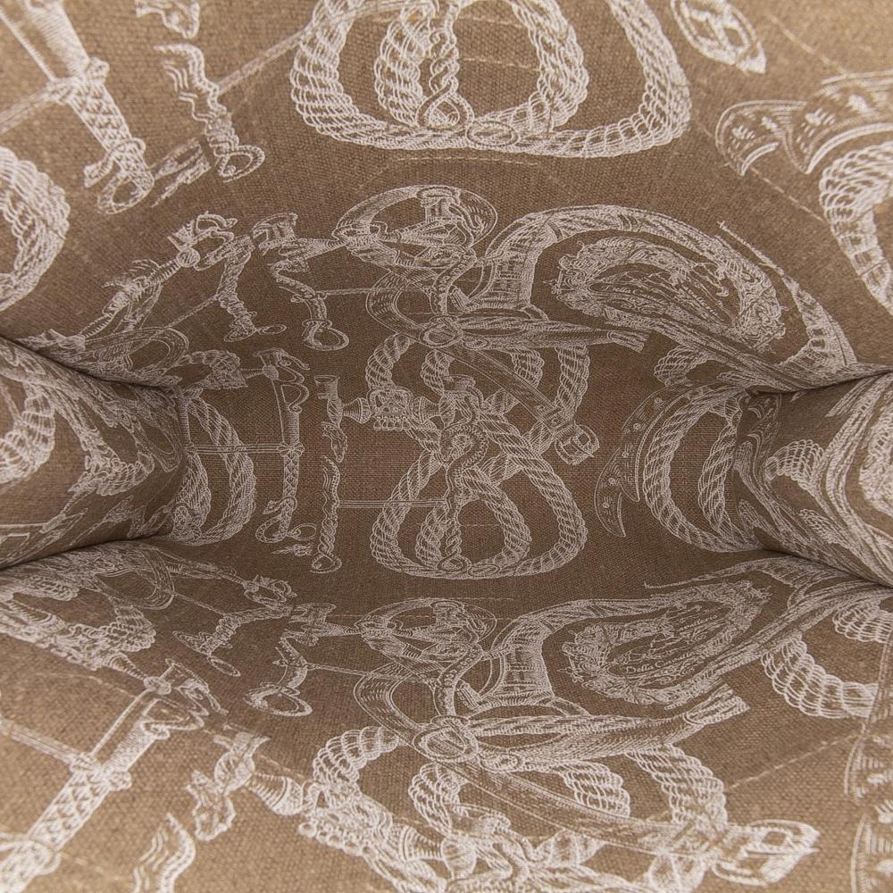 Hermès AB Hermès Yellow Mustard with Brown Taupe Calf Leather Evergrain and Toile Petit H Bell Tote France