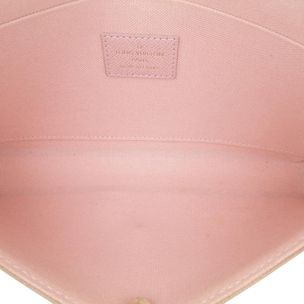 Louis Vuitton B Louis Vuitton White Damier Canvas Canvas Damier Azur Pochette Felicie France