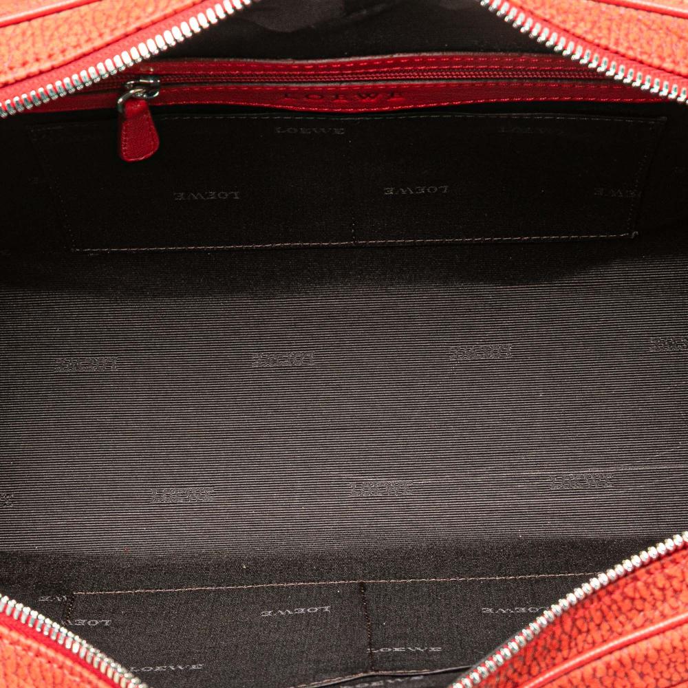 Loewe B LOEWE Red Nubuck Leather Leather Nubuck Senda Handbag Spain