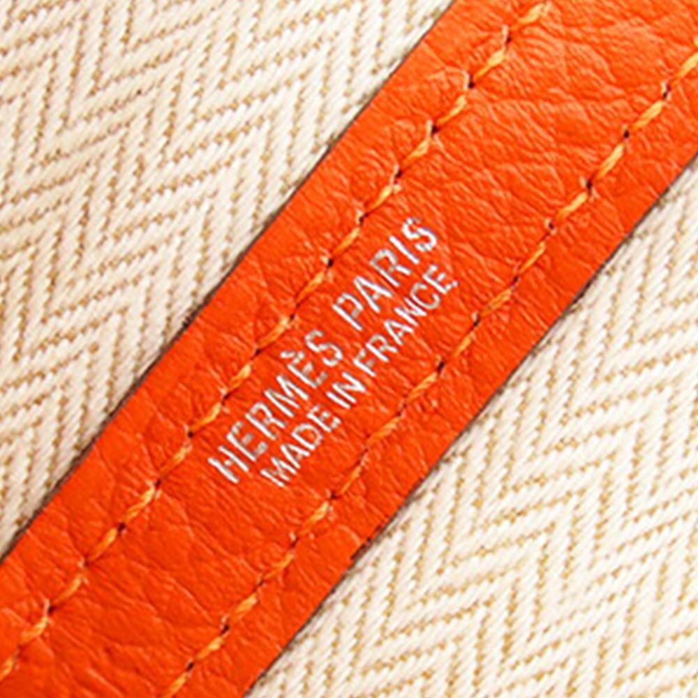 Hermès B Hermès Orange Dark Orange Calf Leather Negonda Garden Party 30 France
