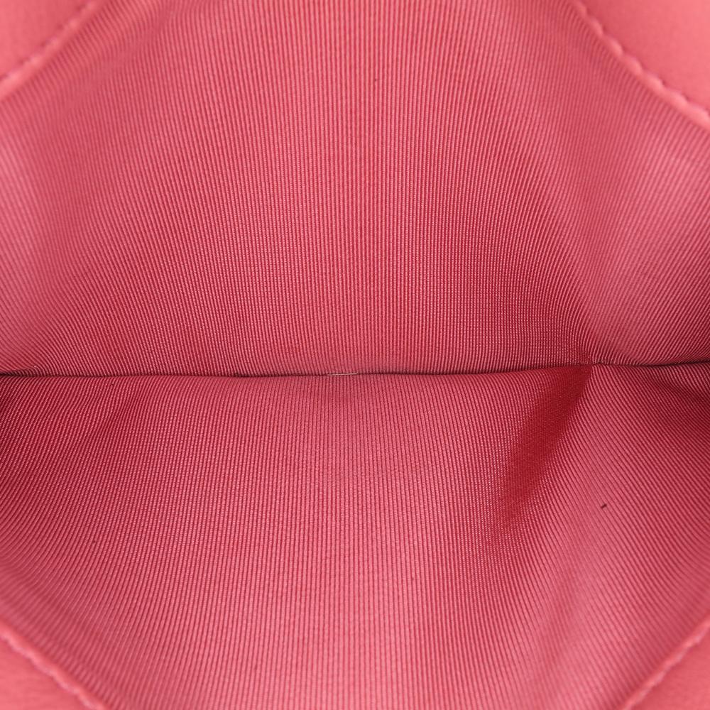 Chanel B Chanel Pink Calf Leather Quilted skin Straight Lined Flap Italy