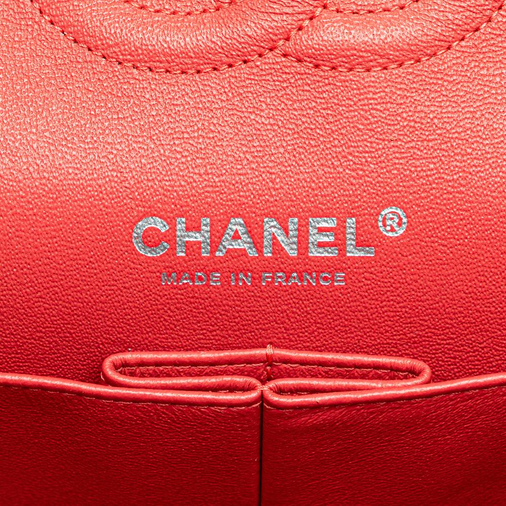 Chanel B Chanel Pink Strawberry Caviar Leather Leather Medium Classic Caviar Double Flap France