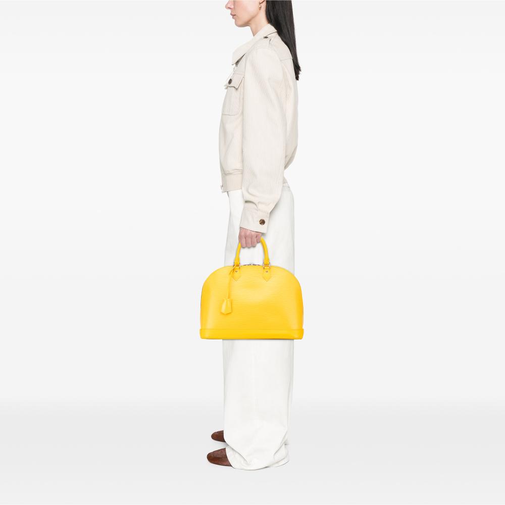 Louis Vuitton B Louis Vuitton Yellow Epi Leather Leather Epi Alma GM France