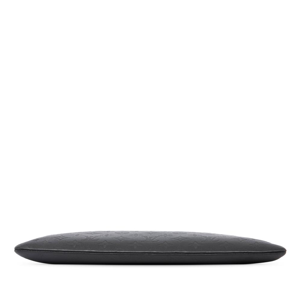 Louis Vuitton B Louis Vuitton Black Calf Leather Monogram Shadow Discovery Pochette Spain