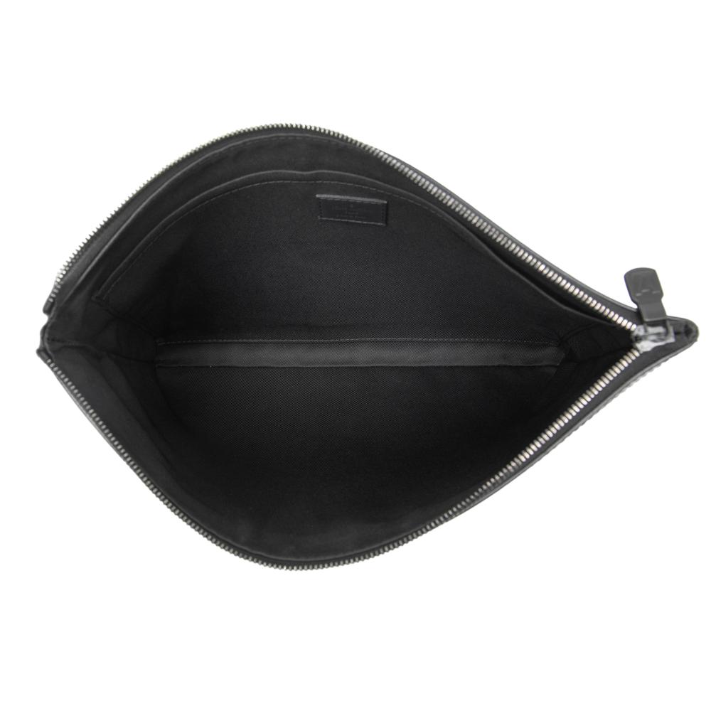 Louis Vuitton B Louis Vuitton Black Calf Leather Monogram Shadow Discovery Pochette Spain