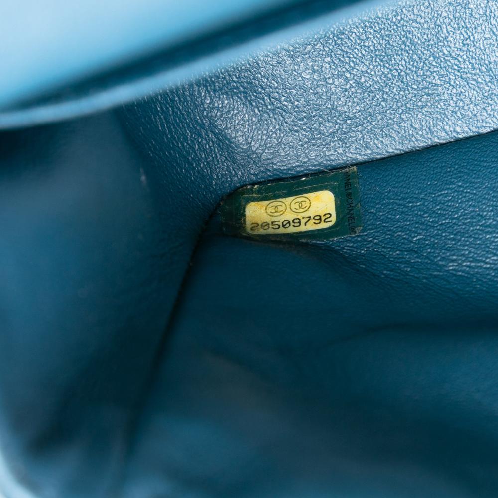 Chanel AB Chanel Blue Caviar Leather Leather Medium Classic Caviar Double Flap France