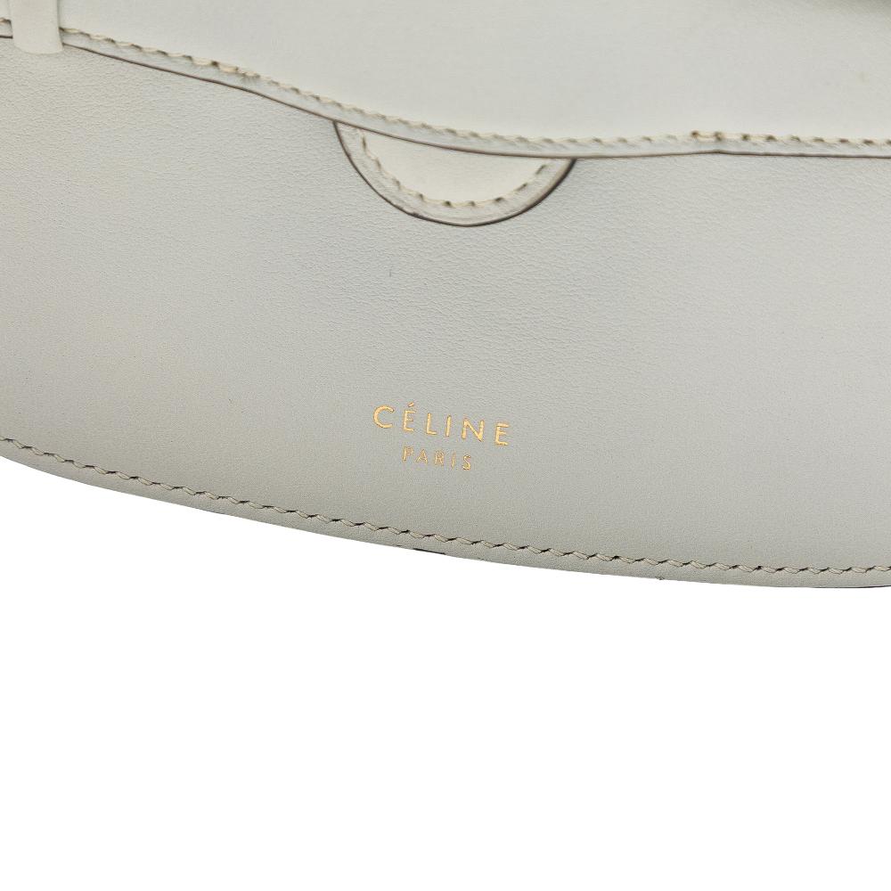 Celine AB Celine Gray Light Gray Calf Leather Mini Smooth skin Symmetrical Convertible Bag Italy