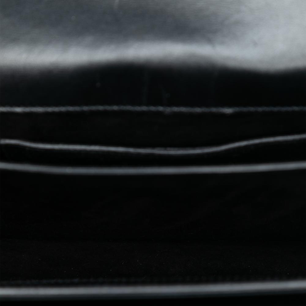 Saint Laurent B Saint Laurent Black Calf Leather Medium High School Satchel Italy