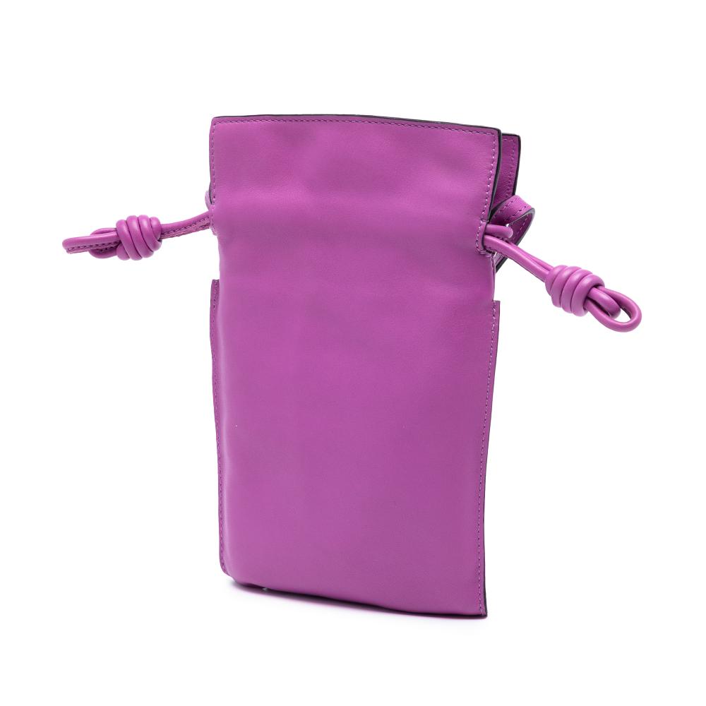 Loewe AB LOEWE Purple Nappa Leather Leather Nappa Flamenco Pocket Crossbody Spain