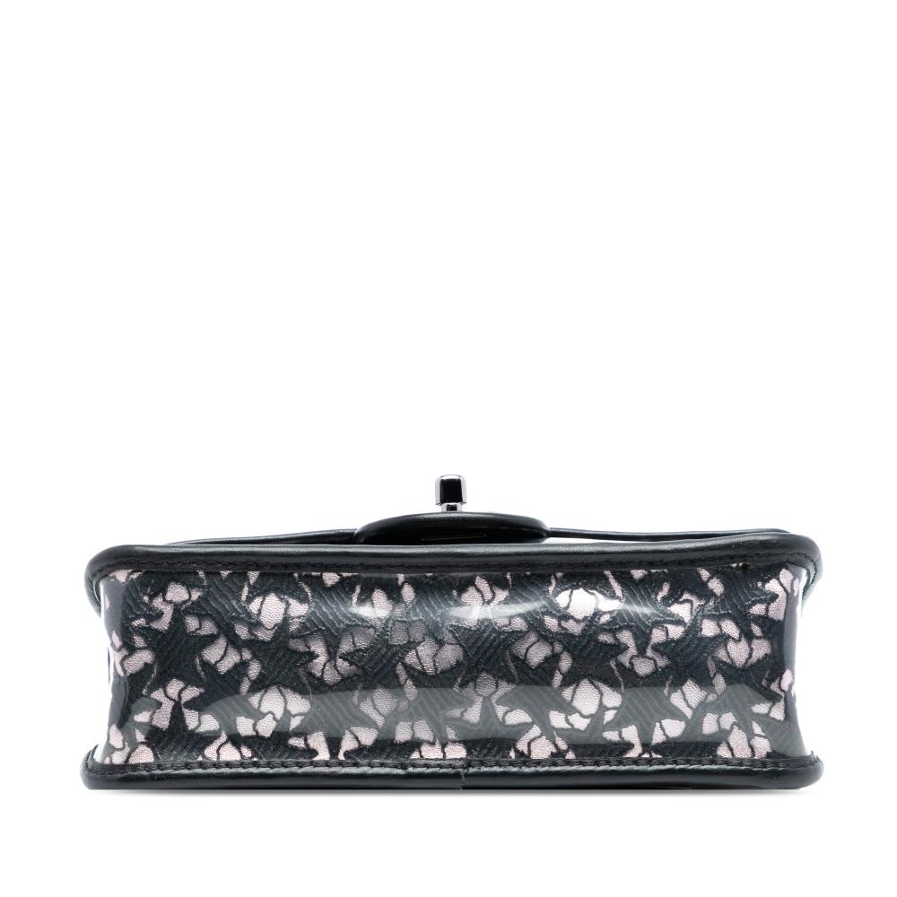 Chanel AB Chanel Black PVC Plastic Small Star Lace Single Flap France