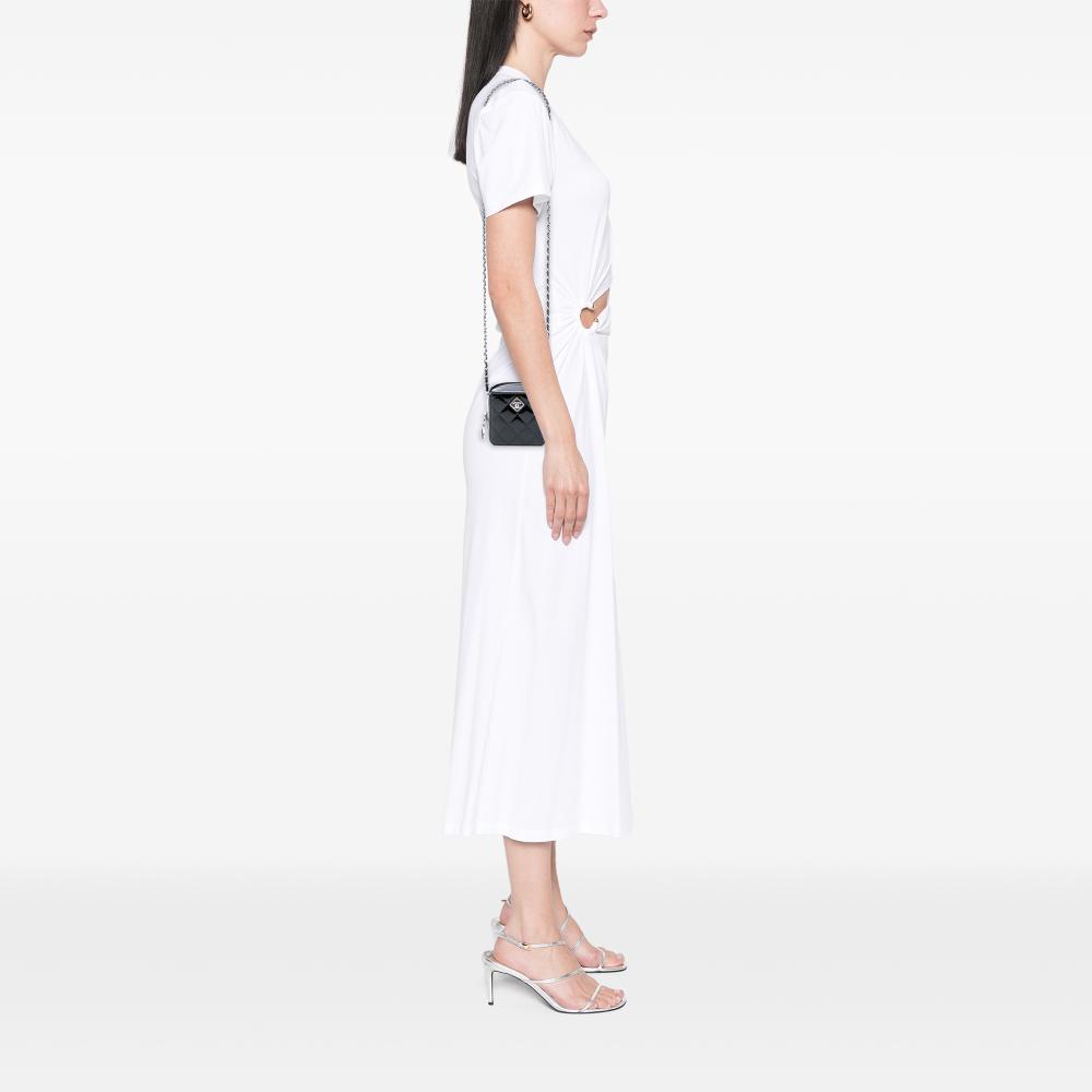 Chanel AB Chanel Black Patent Leather Leather CC Quilted Patent Diamond Resin Clutch With Chain Italy